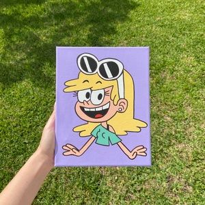 Leni Loud Cartoon Painting